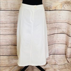 White Linen Skirt Size 16